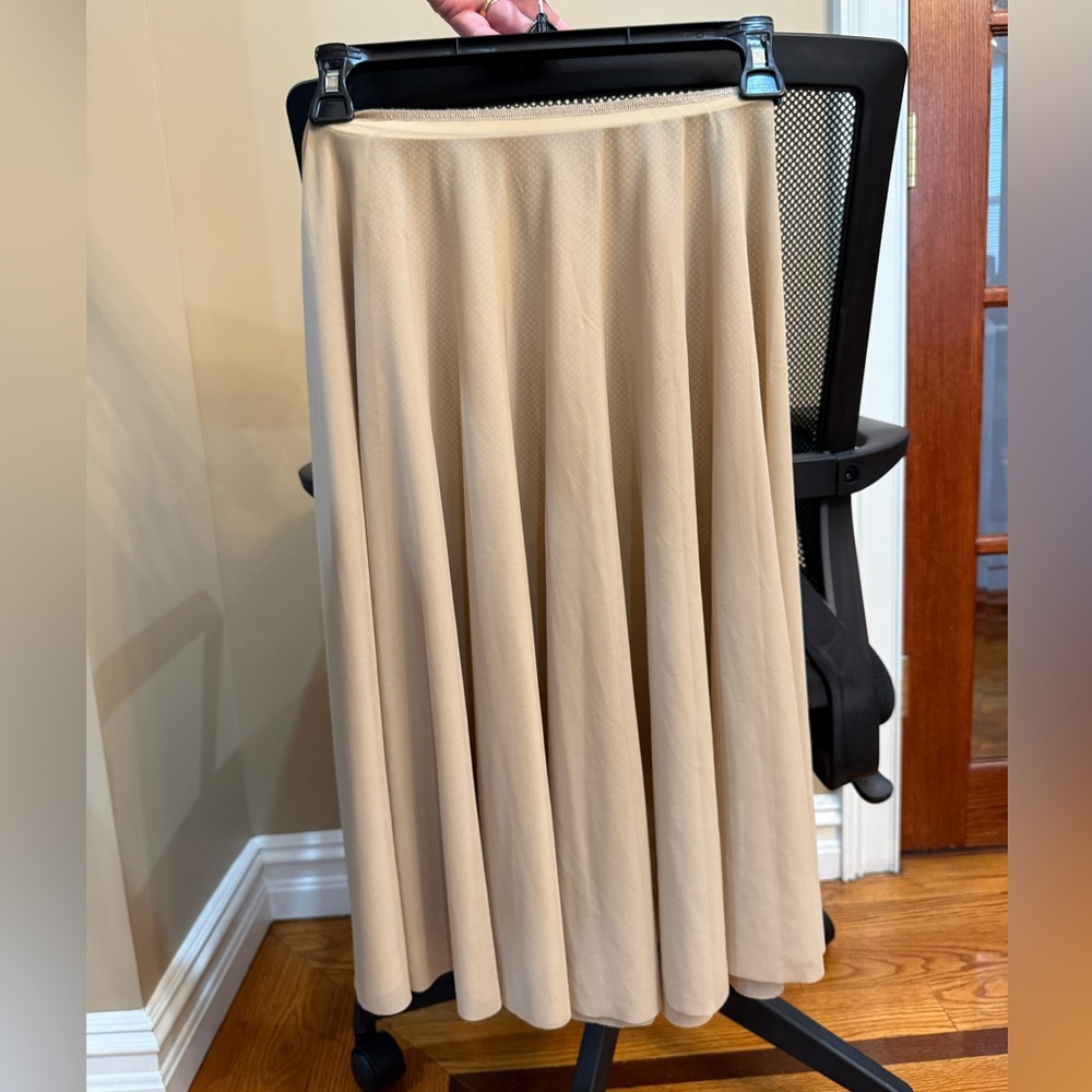 Long Taupe Ballet Rehearsal Skirt